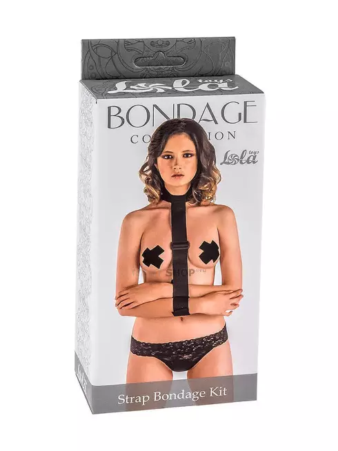 Набор для фиксации рук и шеи Lola Toys Bondage Collection One Size, черный