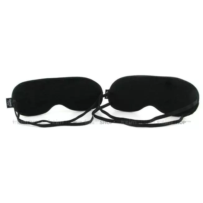 Набор из двух масок Soft Blindfold, черный, серый