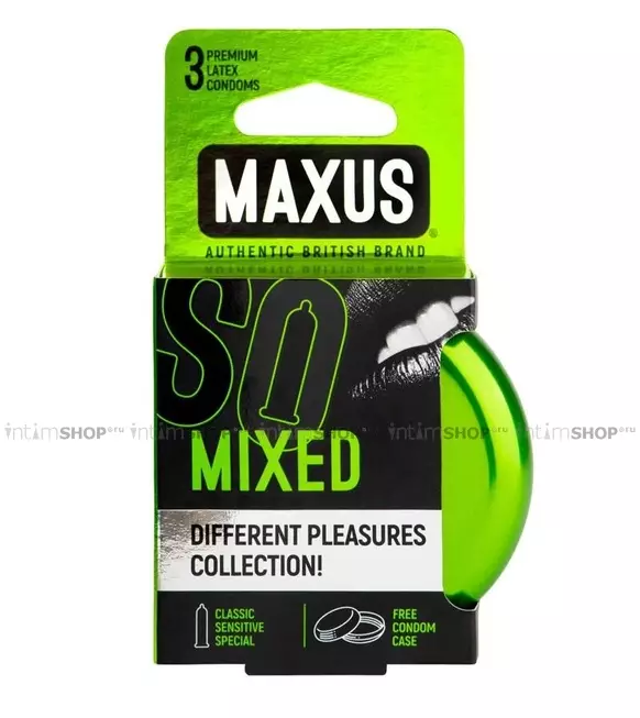 Набор презервативов Maxus Mixed, 3 шт