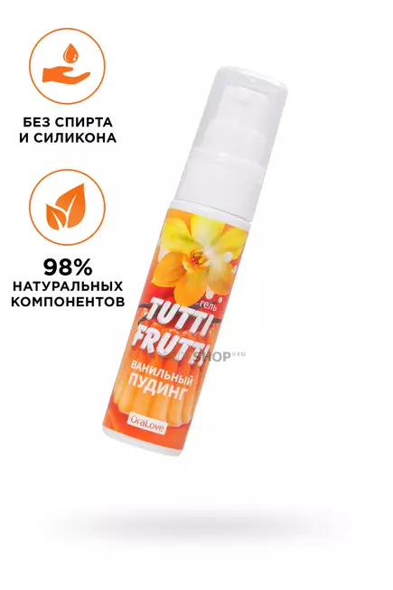 Оральная гель-смазка Bioritm Tutti-Frutti OraLove Ванильный пудинг на водной основе, 30 мл