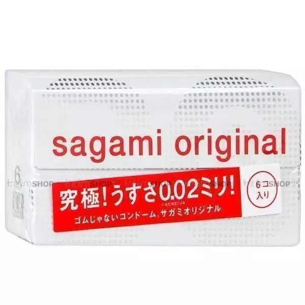 Полиуретановые презервативы Sagami Original 0.02, 6шт