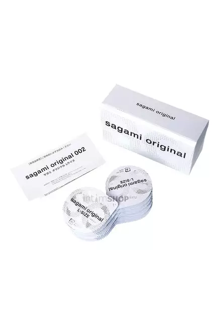 Полиуретановые презервативы Sagami Original 0.02, L, 10шт