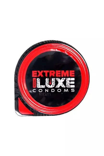 Презерватив стимулирующий Luxe Extreme Медвежий капкан Клубника, 1 шт