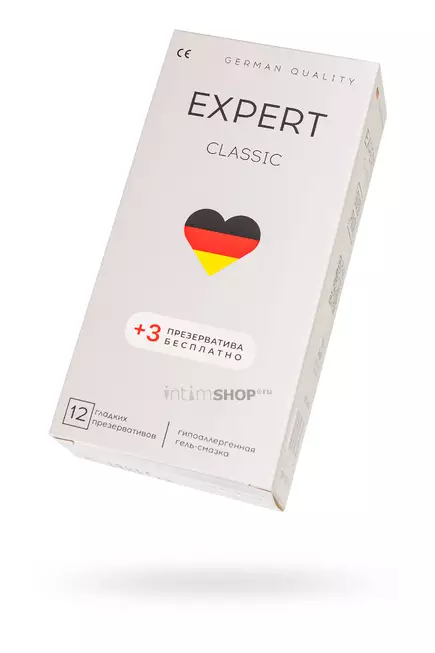 Презервативы классические Amor Expert Classic, 12 шт + 3 шт