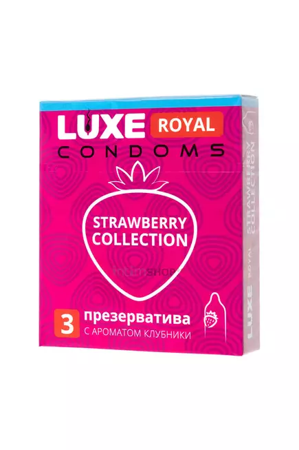 Презервативы Luxe Royal Strawberry Collection, 3 шт