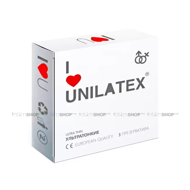 Презервативы Unilatex Ultra Thin №3 ультратонкие