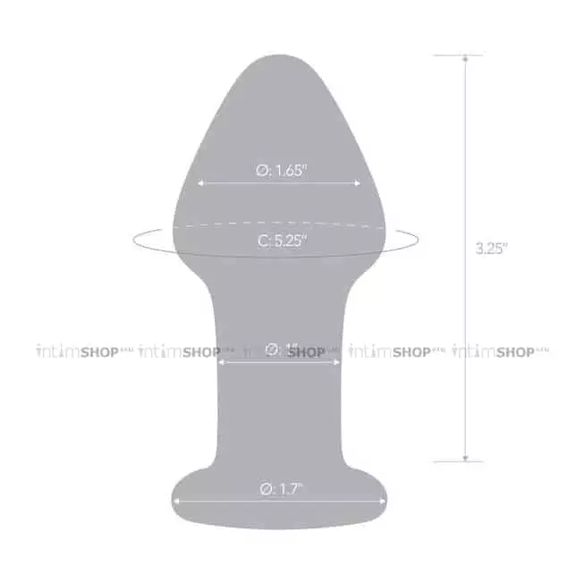 Стеклянная пробка Glas Over Easy 8.5 см, оранжевая