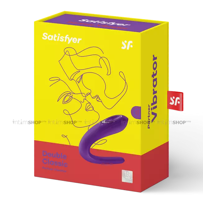 Стимулятор для пар Satisfyer Partner Double Classic, фиолетовый