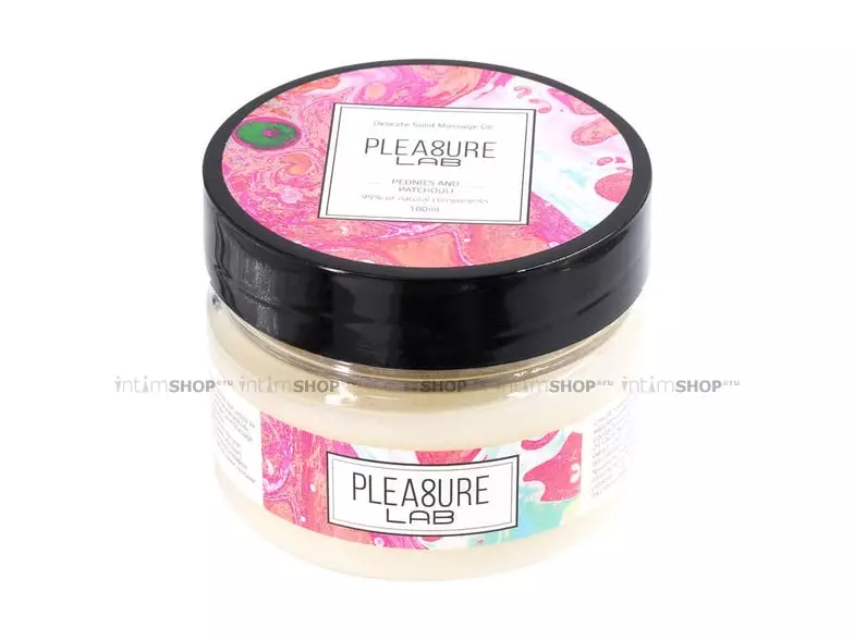 Твердое массажное масло Pleasure Lab Delicate пион и пачули, 100 мл