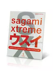 Ультратонкие латексные презервативы Sagami Xtreme Superthin, 1 шт