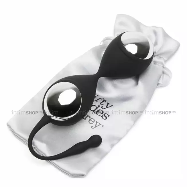 Вагинальные шарики Fifty Shades of Grey Inner Goddess Kegel Toner со смещенным центром тяжести, черные