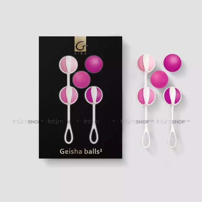 Вагинальные шарики Gvibe Geisha Balls 3, розовые