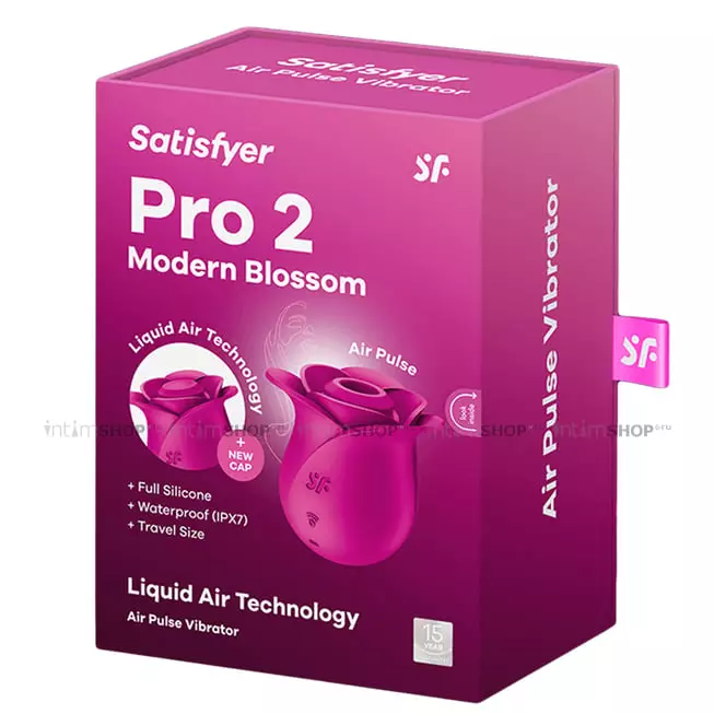 Вакуумный стимулятор клитора Satisfyer Pro 2 Modern Blossom, розовый