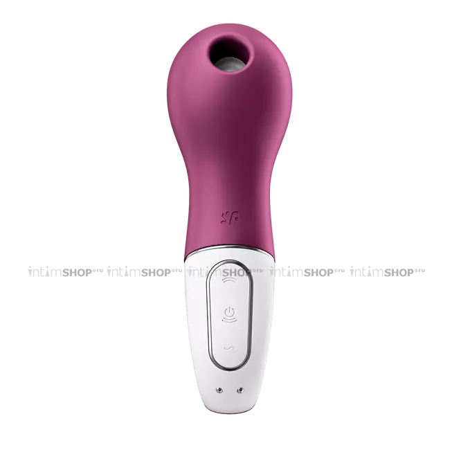 Вакуумный стимулятор с вибрацией Satisfyer Lucky Libra, бордовый