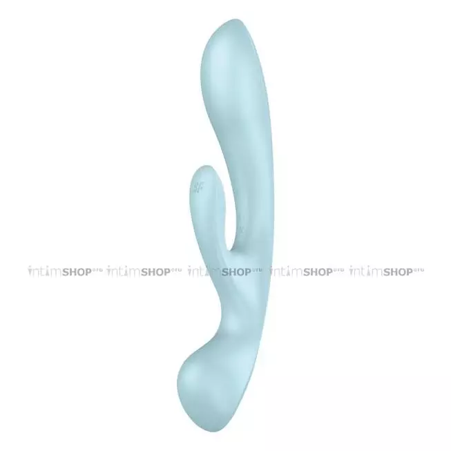 Вибратор 2 в 1 Satisfyer Triple Oh, голубой