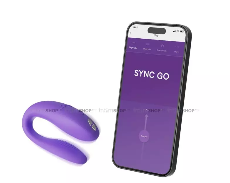 Вибратор для пар We-Vibe Sync Go, фиолетовый