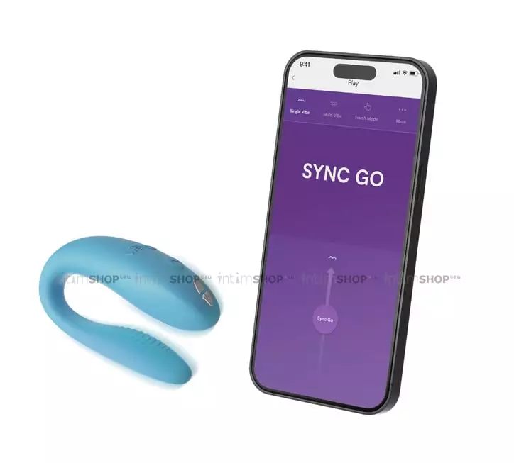 Вибратор для пар We-Vibe Sync Go, голубой