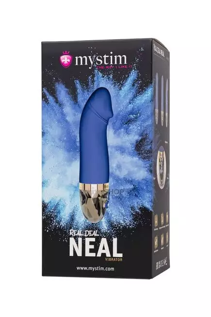 Вибратор для точки G Mystim Real Deal Neal, синий