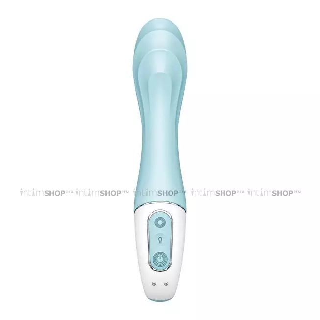 Вибратор для точки G с расширением Satisfyer Air Pump Vibrator 5+, голубой