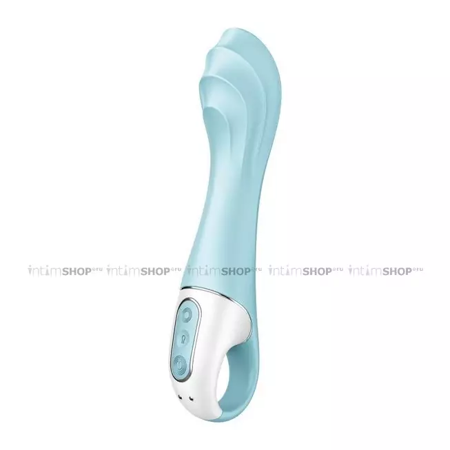 Вибратор для точки G с расширением Satisfyer Air Pump Vibrator 5+, голубой