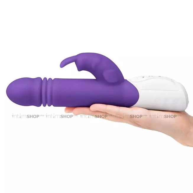 Вибратор-кролик фрикционный Rabbit Essentials G-Spot Thrusting, фиолетовый