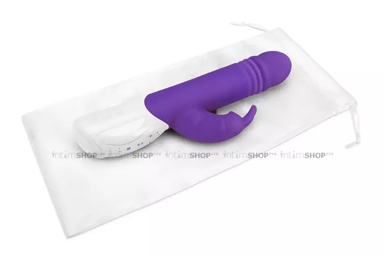 Вибратор-кролик фрикционный Rabbit Essentials G-Spot Thrusting, фиолетовый