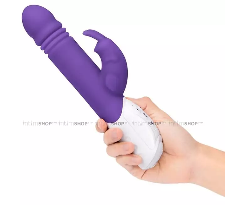 Вибратор-кролик фрикционный Rabbit Essentials G-Spot Thrusting, фиолетовый