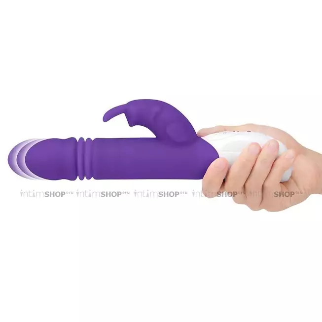 Вибратор-кролик фрикционный Rabbit Essentials G-Spot Thrusting, фиолетовый