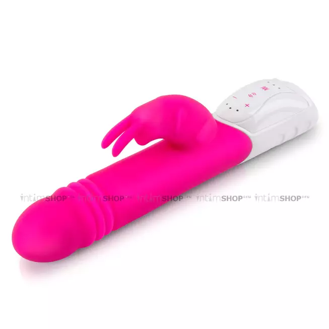 Вибратор-кролик фрикционный Rabbit Essentials G-Spot Thrusting, розовый