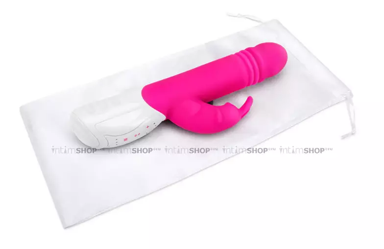 Вибратор-кролик фрикционный Rabbit Essentials G-Spot Thrusting, розовый