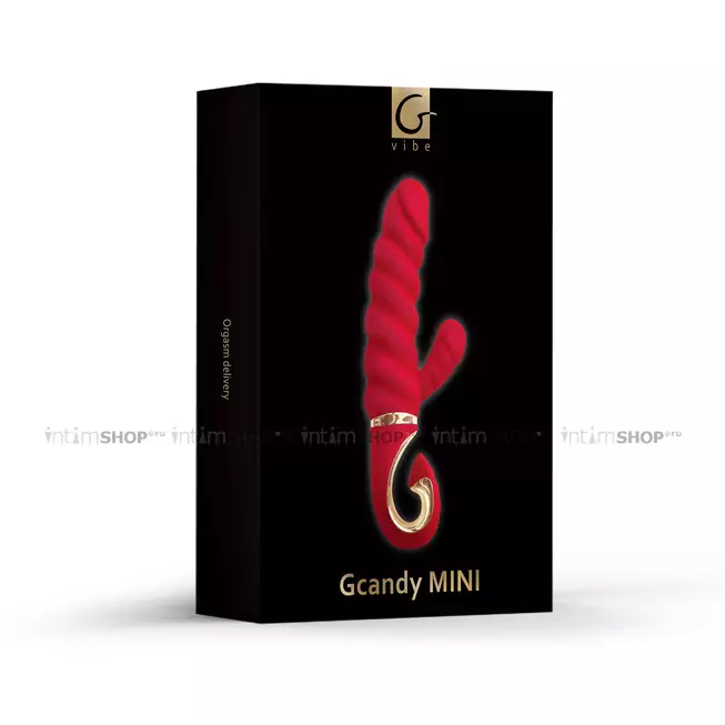 Вибратор-кролик Gvibe Gcandy Mini рельефный, коралловый