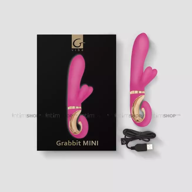 Вибратор-кролик Gvibe Grabbit Mini, розовый