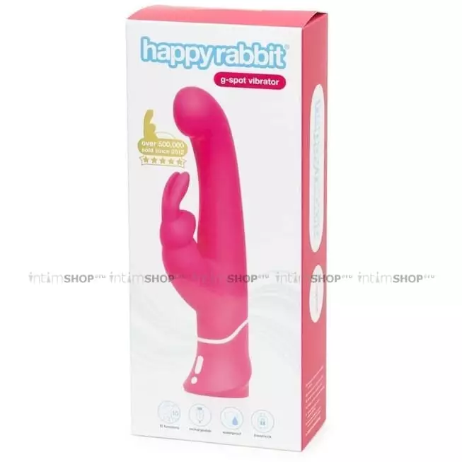 Вибратор-кролик Happy Rabbit G-spot, розовый