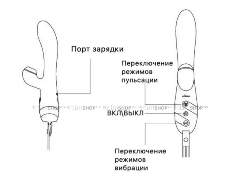 Вибратор-кролик с осцилляцией Woma Lalita, красный