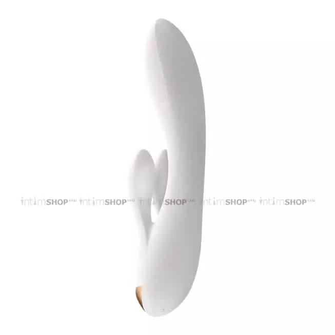 Вибратор-кролик Satisfyer Double Flex с двумя клиторальными отростками, белый