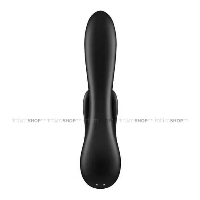 Вибратор-кролик Satisfyer Double Flex с двумя клиторальными отростками, черный