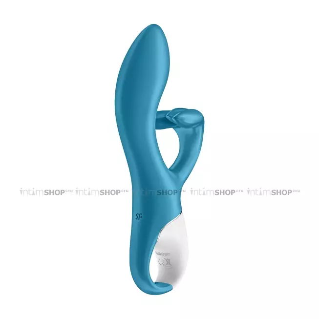 Вибратор-кролик Satisfyer Embrace Me с тремя клиторальными отростками, бирюзовый