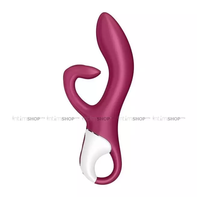 Вибратор-кролик Satisfyer Embrace Me с тремя клиторальными отростками, ягодный