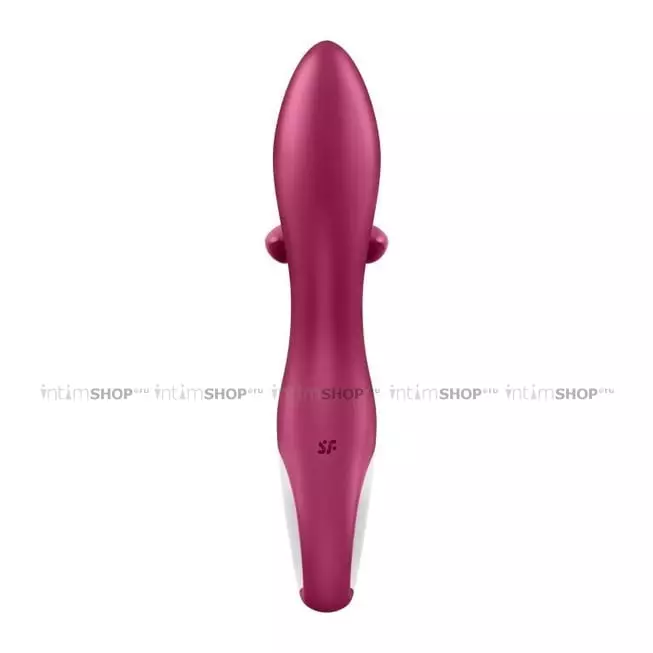 Вибратор-кролик Satisfyer Embrace Me с тремя клиторальными отростками, ягодный