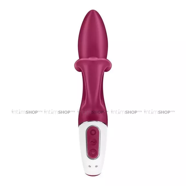 Вибратор-кролик Satisfyer Embrace Me с тремя клиторальными отростками, ягодный