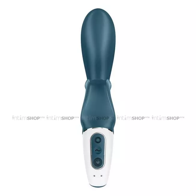 Вибратор-кролик Satisfyer Hug Me, серо-голубой