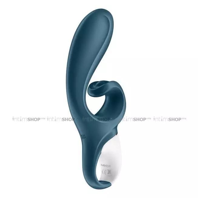 Вибратор-кролик Satisfyer Hug Me, серо-голубой