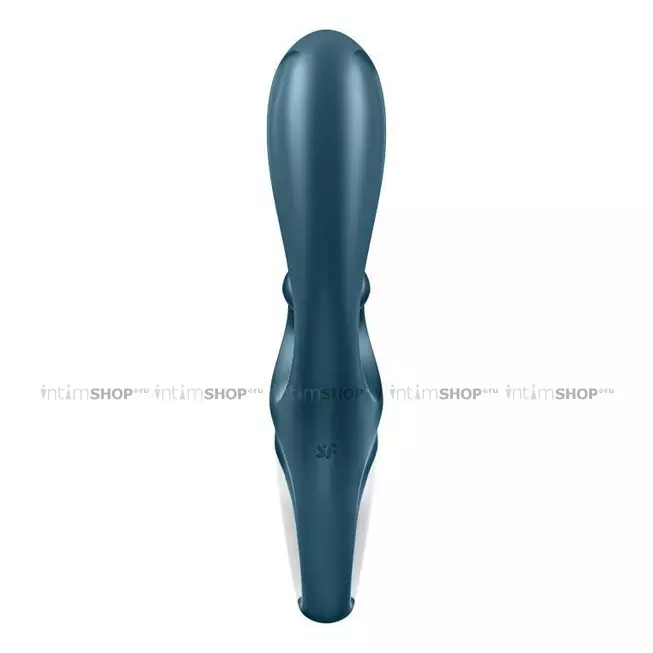 Вибратор-кролик Satisfyer Hug Me, серо-голубой