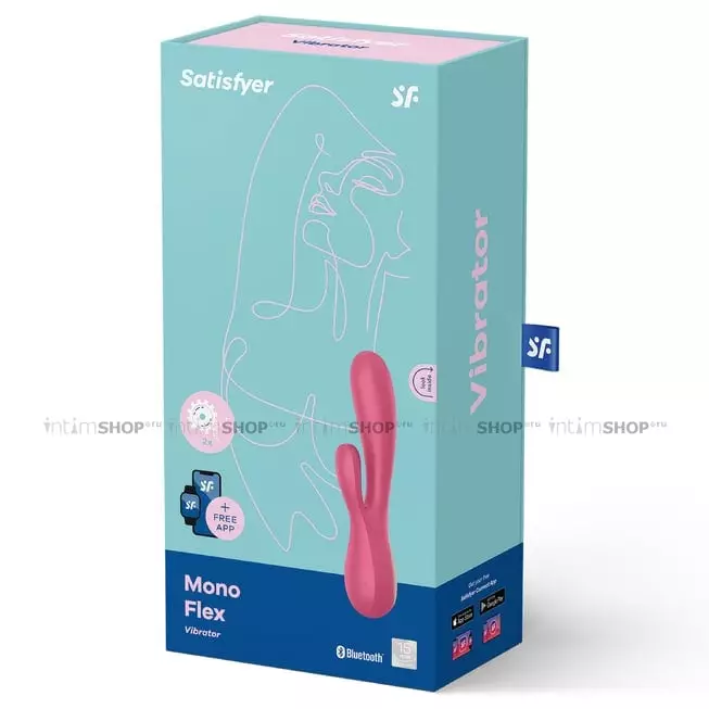 Вибратор-кролик Satisfyer Mono Flex, красный