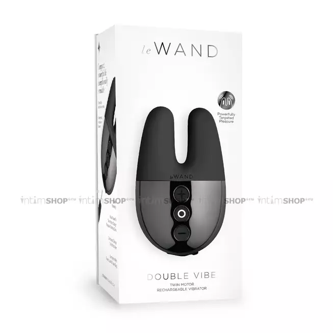 Вибратор Le Wand Double Vibe с двойной вибрацией, темный графит