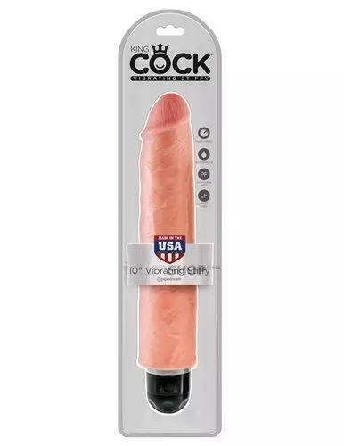 Вибратор PipeDream King Cock 10''Vibrating Stiffy 30.5 см, телесный