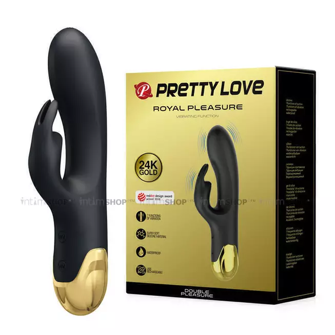 Вибратор Pretty Love Royal Pleasure, черный