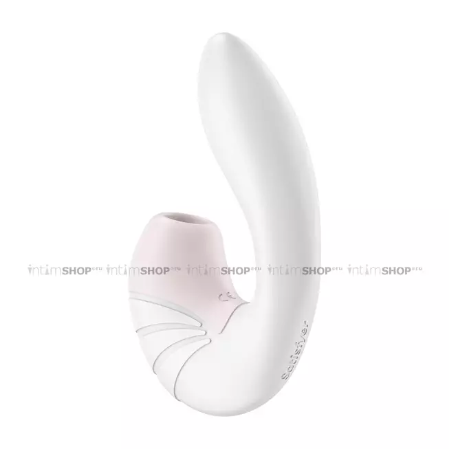 Вибратор с вакуумным стимулятором Satisfyer Supernova, белый