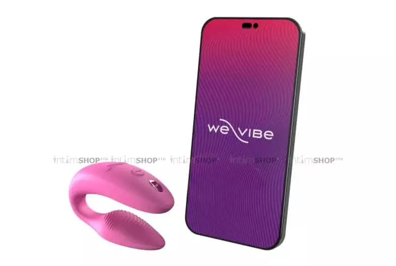 Вибромассажер для пар We-Vibe Sync 2 с пультом ДУ, розовый