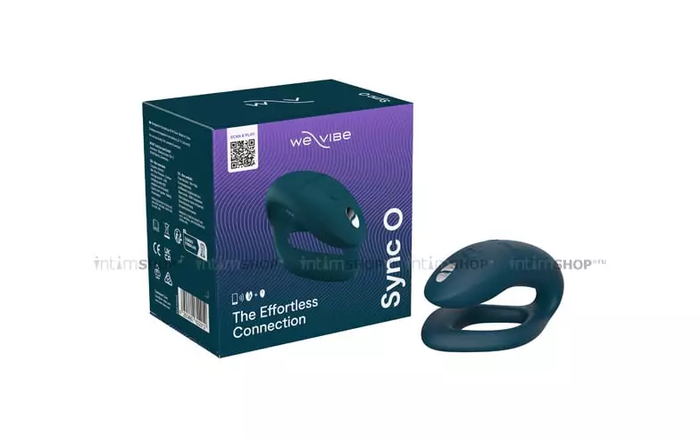 Вибромассажер для пар We-Vibe Sync O с пультом ДУ, зеленый